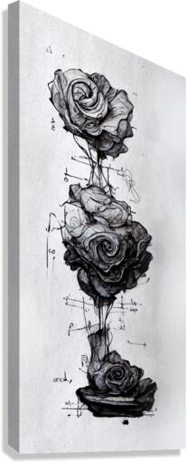Black Rose Theory - Bright Canvas Print