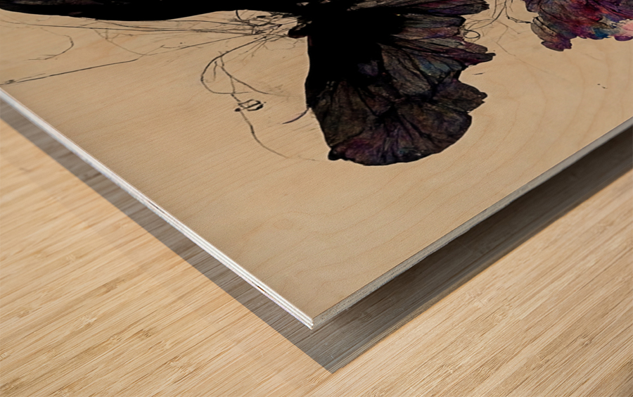 ButterflyEffect01 NoWB Wood print